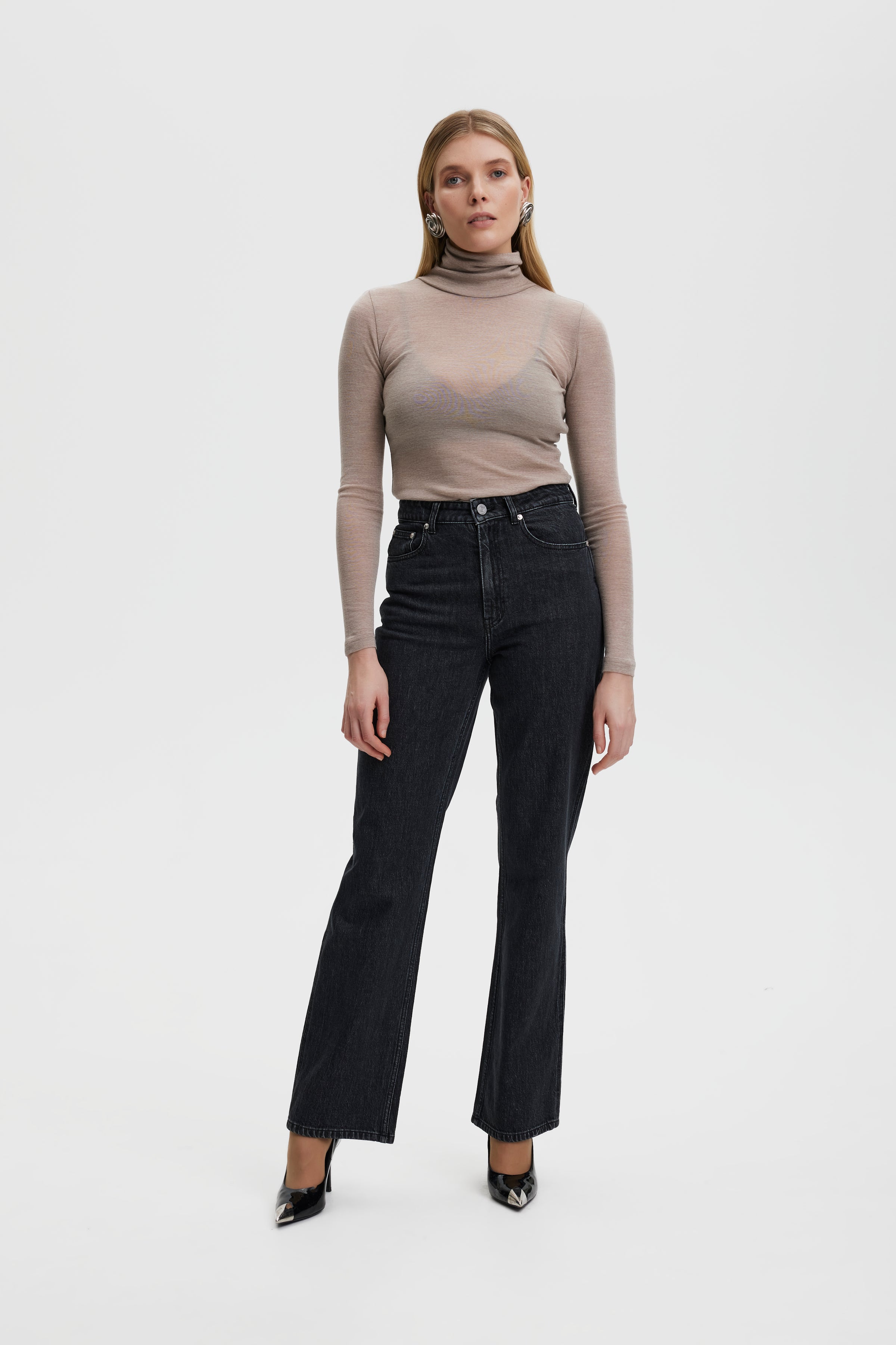 NiniaGZ rullekrave strik - Sand Melange